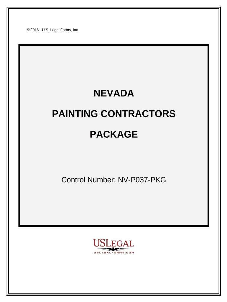 Painting Contractor Package Nevada  Form