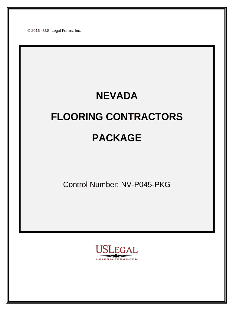 Flooring Contractor Package Nevada  Form