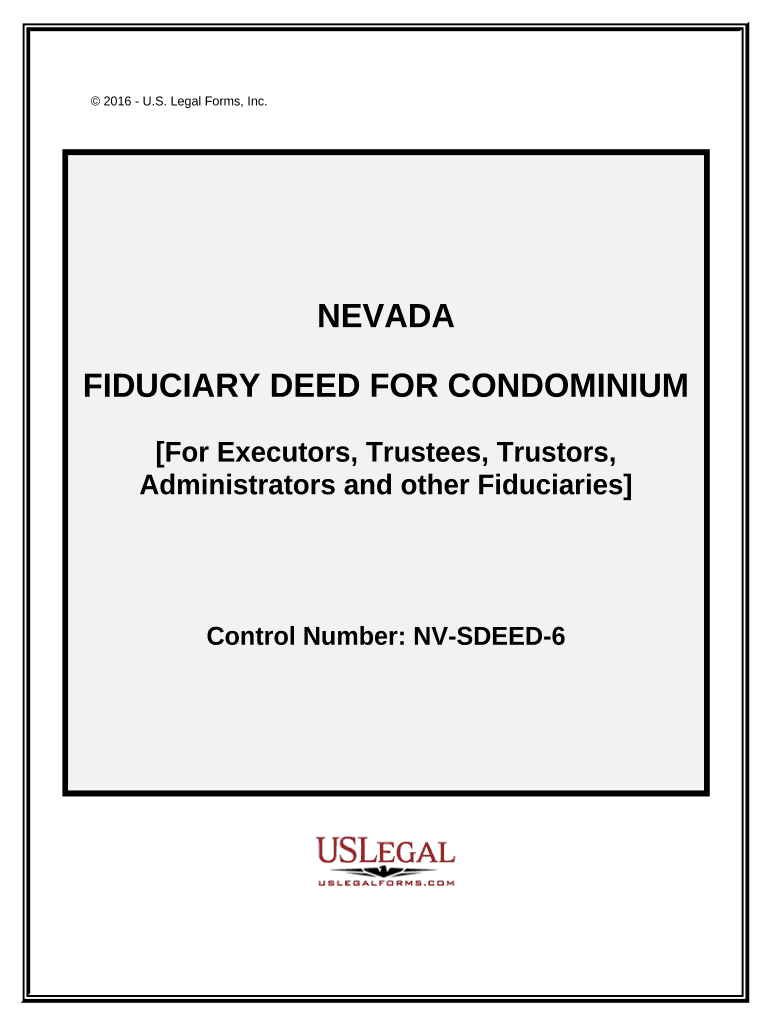 Nv Fiduciary Deed  Form