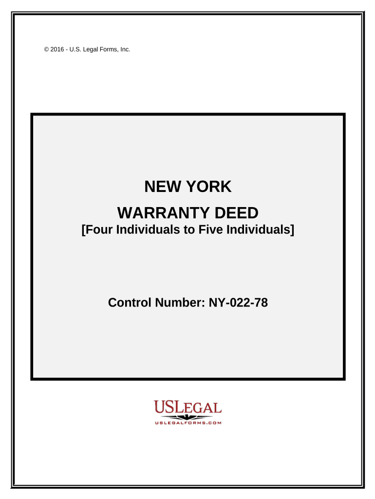 Ny Warranty Deed  Form