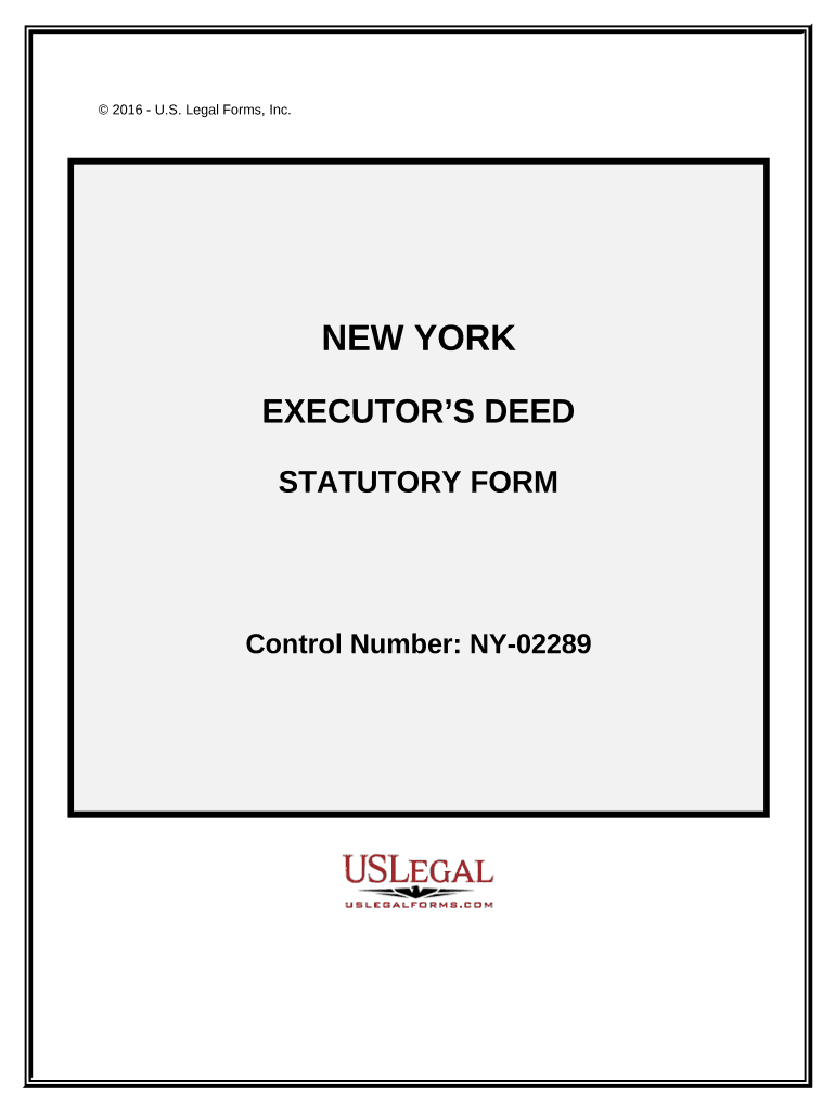 New York Deed Estate  Form