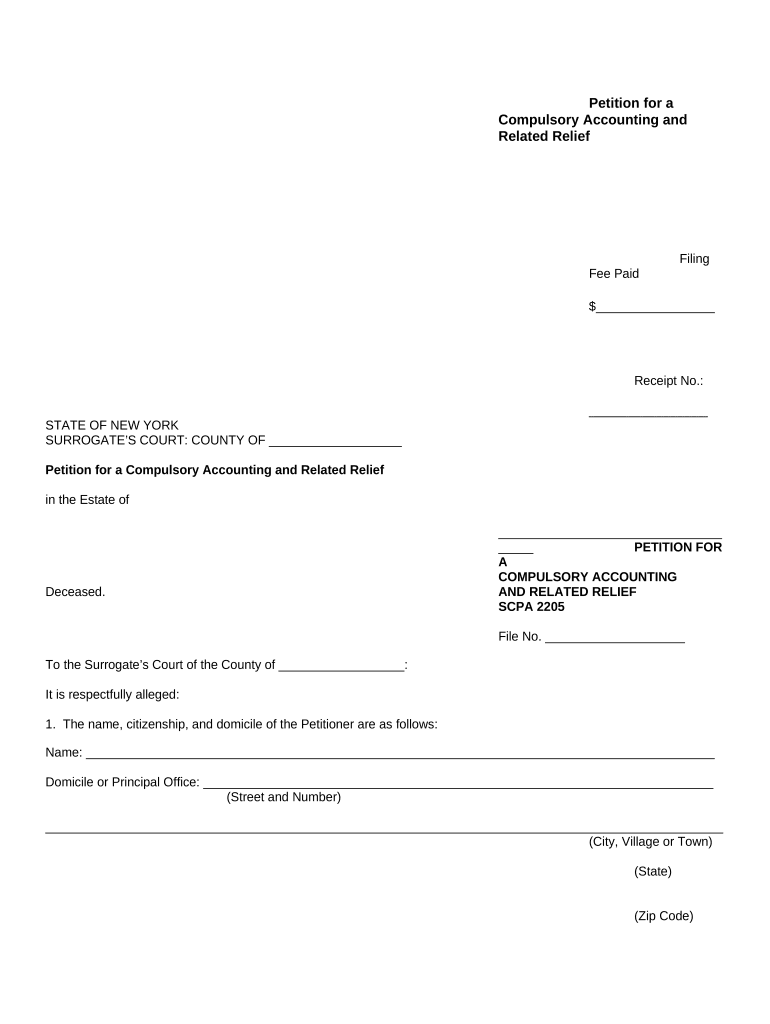 Compulsory Accounting  Form