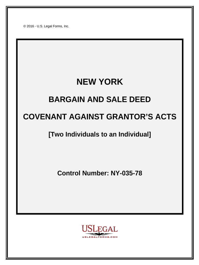 Bargain Sale Deed with Covenant  Form