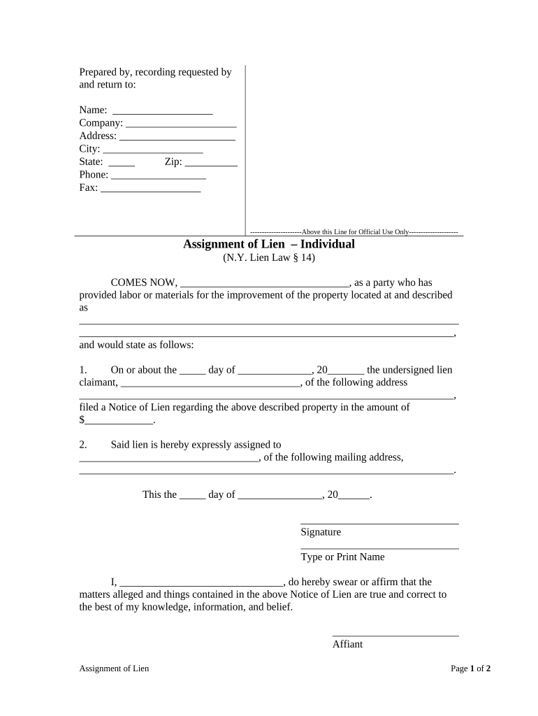 Ny Individual  Form