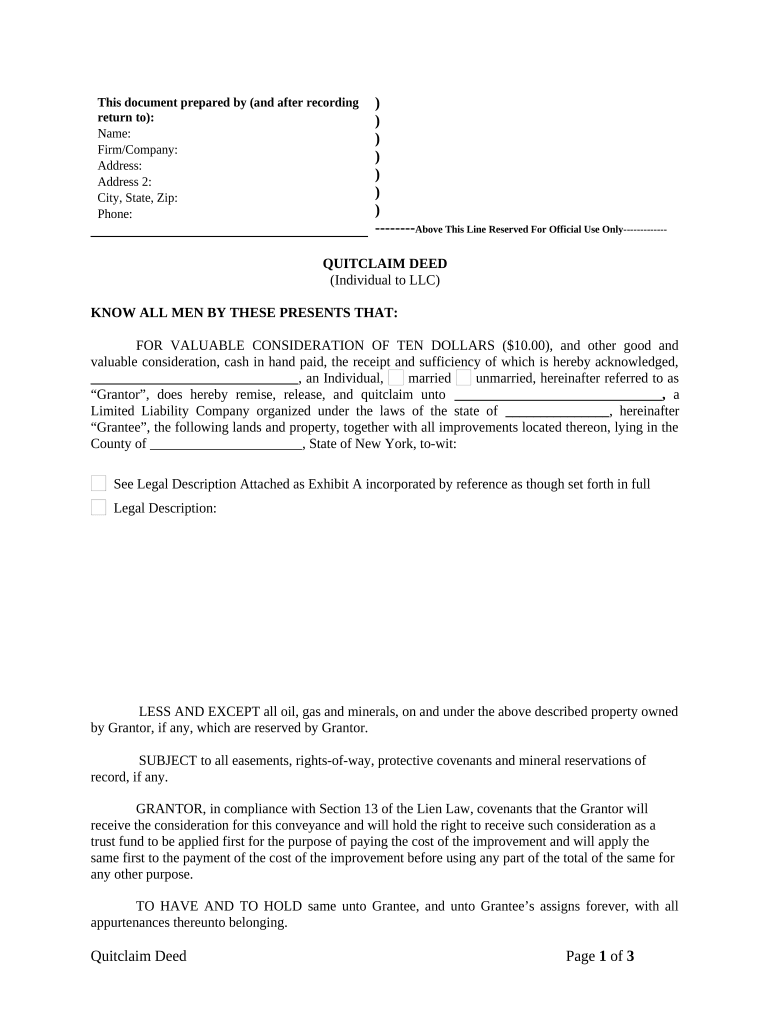 Ny Llc Company  Form