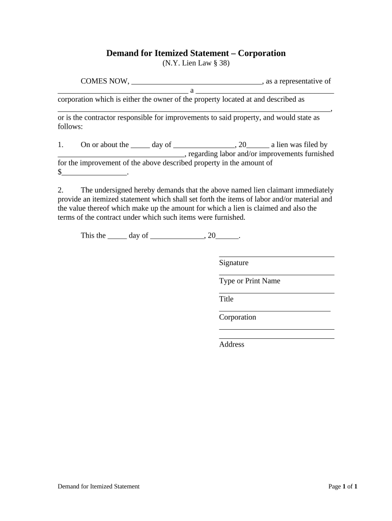 New York Corporation Search  Form