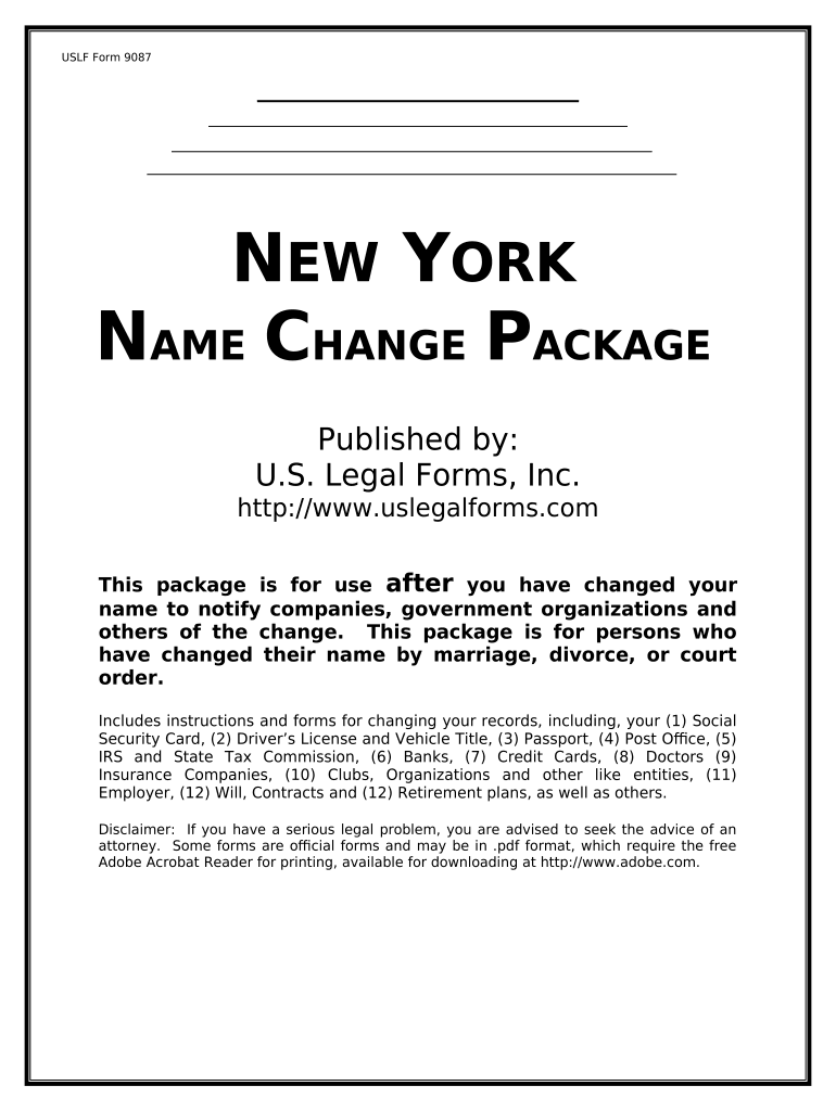 Ny Name Court  Form