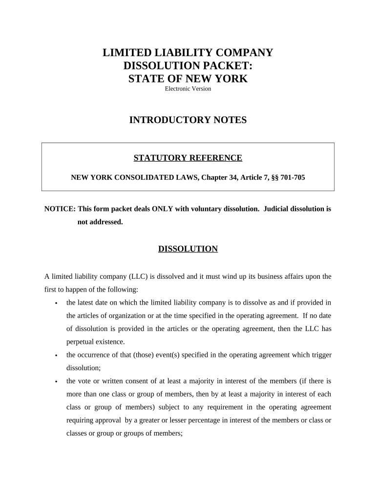 Ny Dissolution Llc  Form