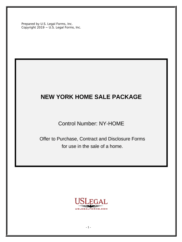 Real Estate Home Sales Package with Offer to Purchase, Contract of Sale, Disclosure Statements and More for Residential House Ne  Form