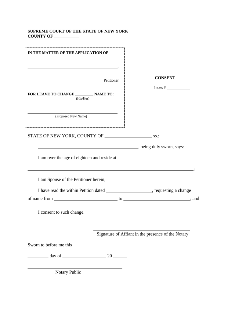 Consent Spouse Form