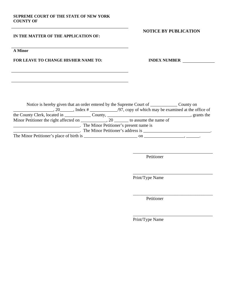 Ny Name Change  Form