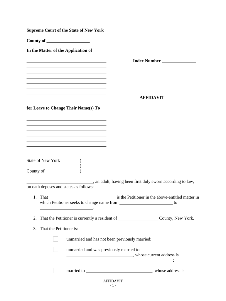 Ny Name Change  Form