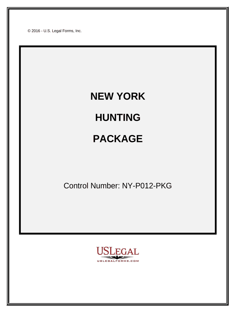 Hunting Forms Package New York