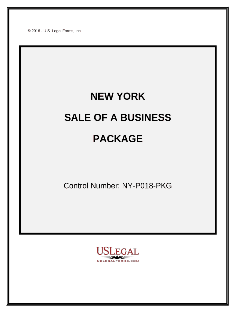 Sale of a Business Package New York  Form