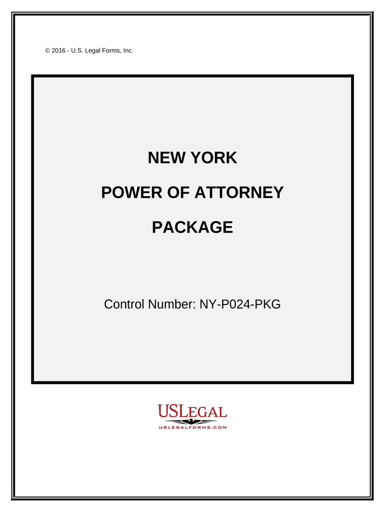 Power of Attorney Forms Package New York