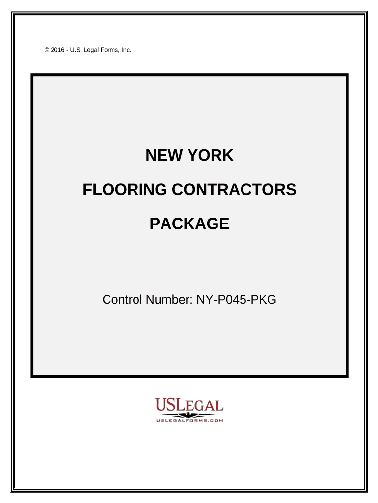 Flooring Contractor Package New York  Form
