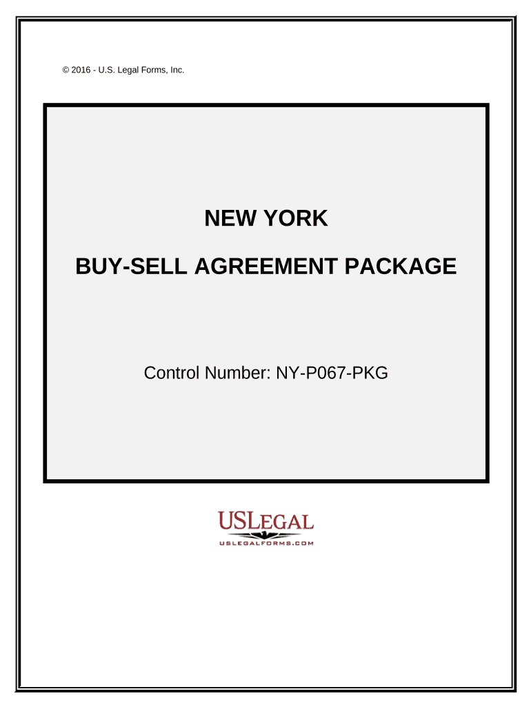 Buy Sell Agreement Package New York  Form