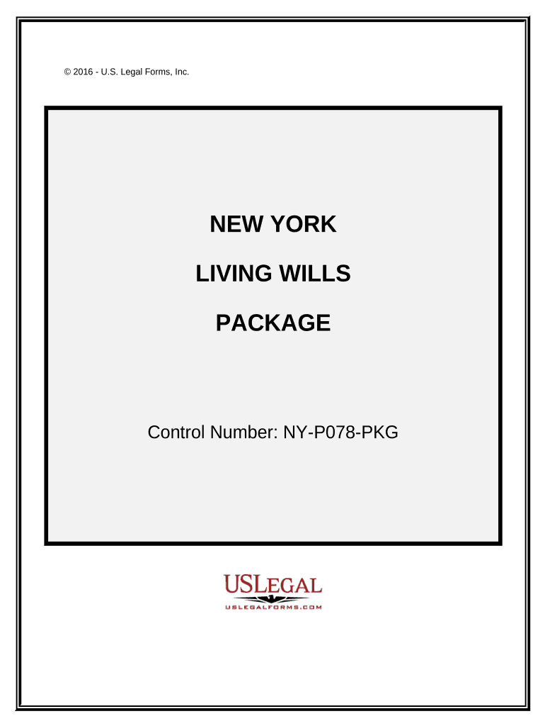 Living Wills and Health Care Package New York  Form