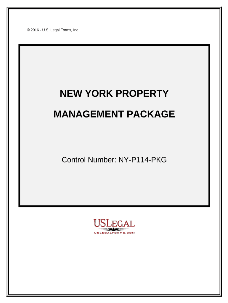 New York Property Management Package New York  Form
