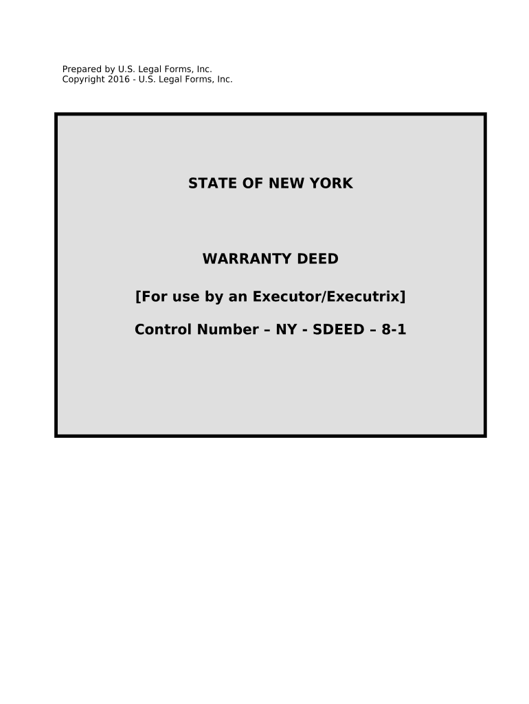 New York Executor  Form