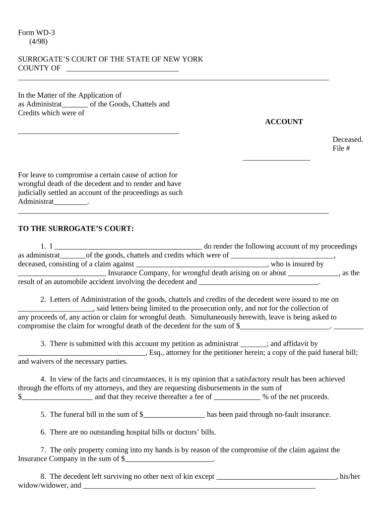 Ny Unified Court  Form