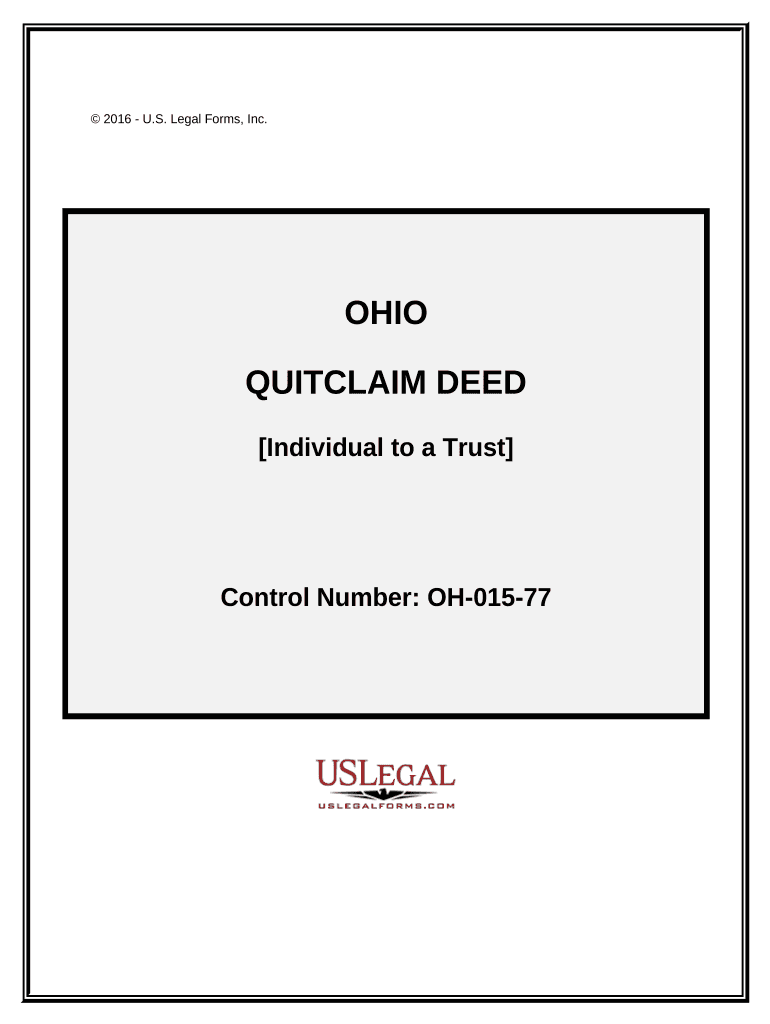 General Warranty Deed from Individual to a Trust Ohio  Form