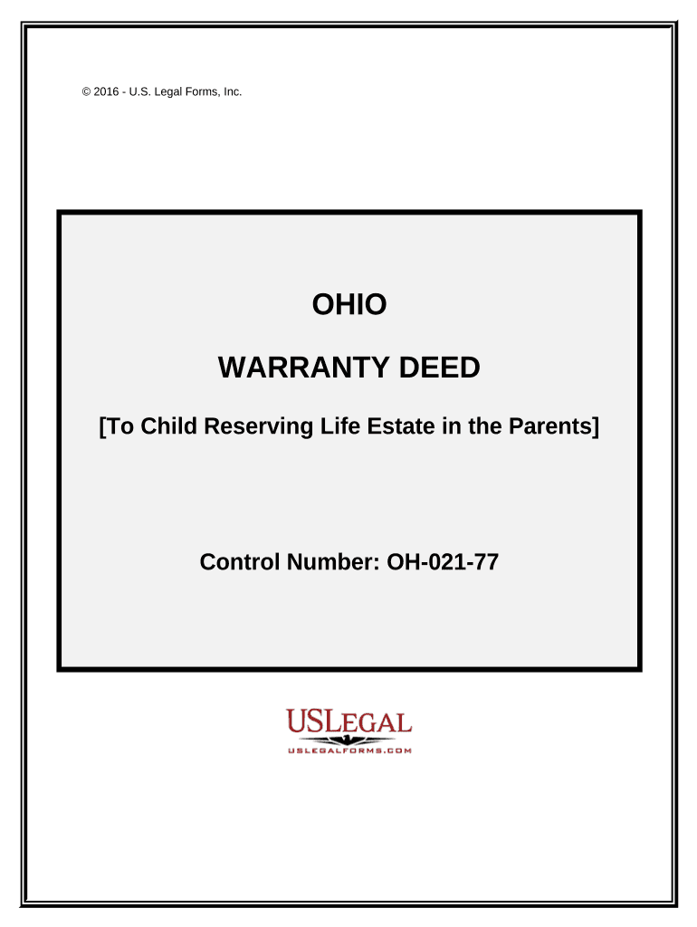 Life Estate Ohio  Form
