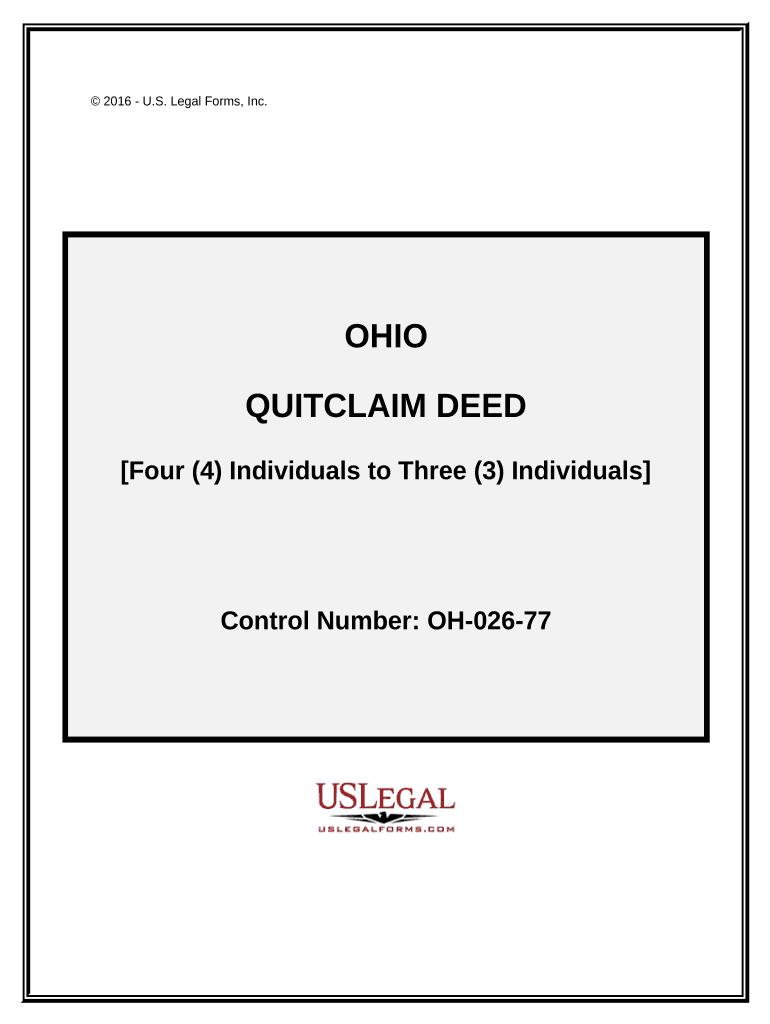 Quitclaim Deed Form Ohio