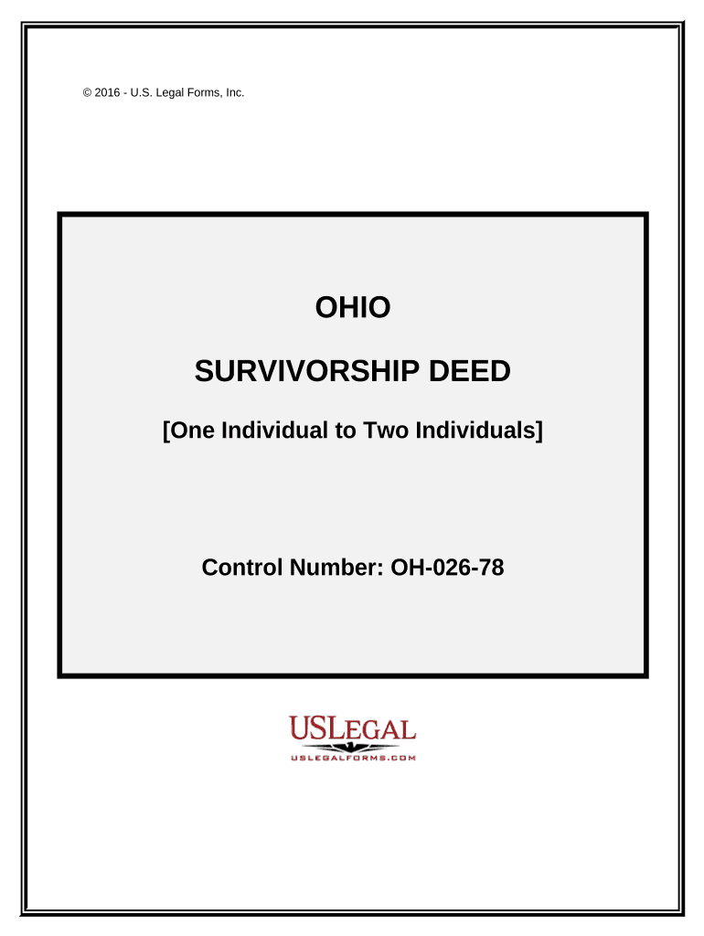 Ohio Survivorship Deed  Form