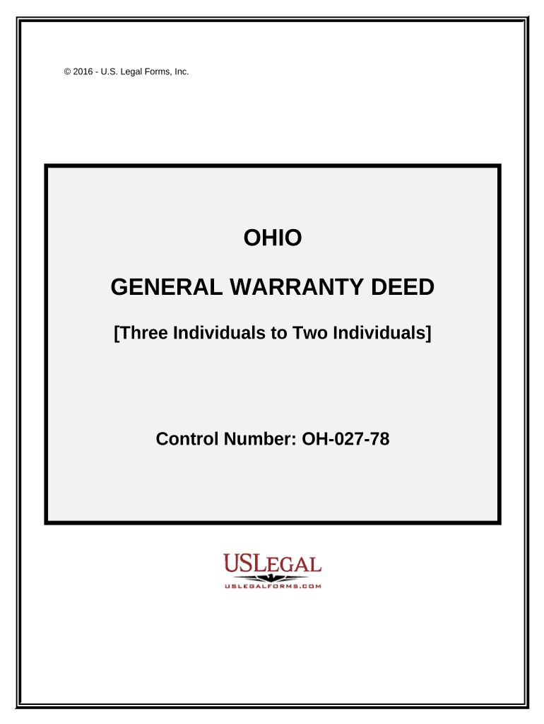 Ohio Warranty Deed  Form