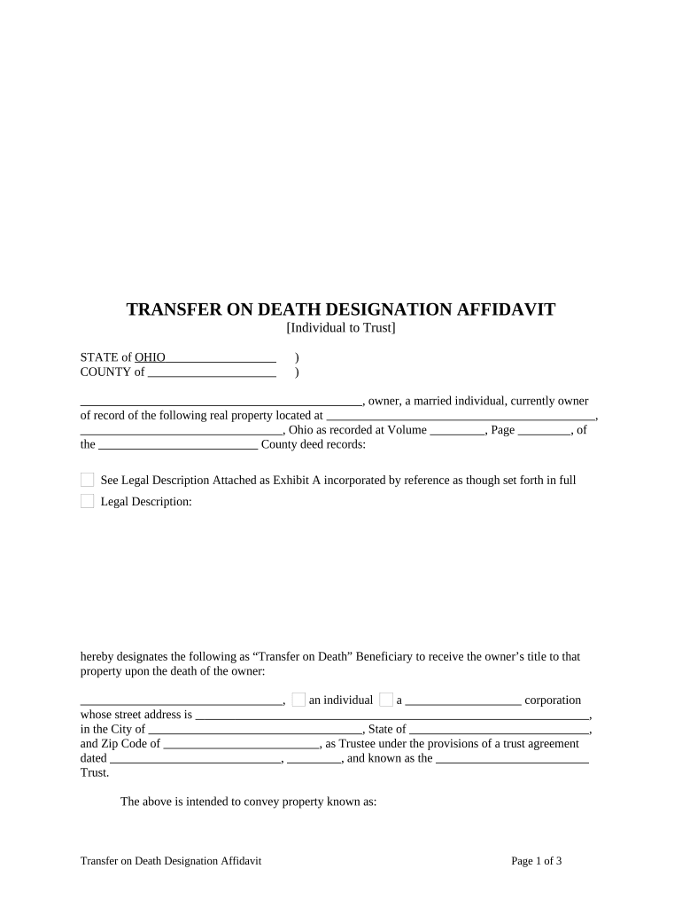 Individual to Trust  Form