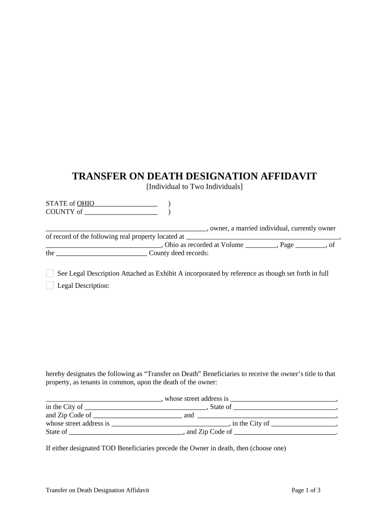 Designation Affidavit  Form