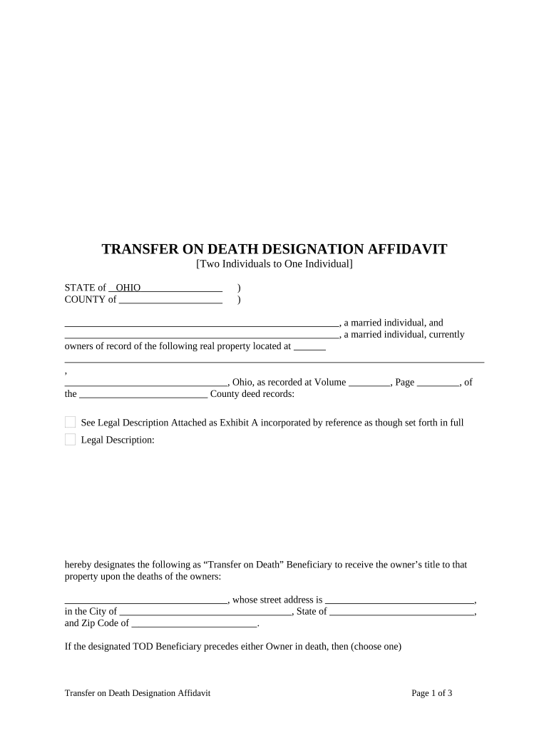 Affidavit Tod  Form