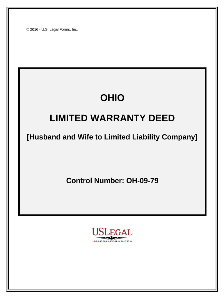 Limited Warranty Deed from Husband and Wife to LLC Ohio  Form