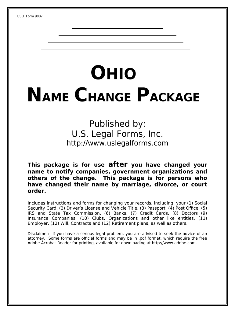 Oh Name Change  Form