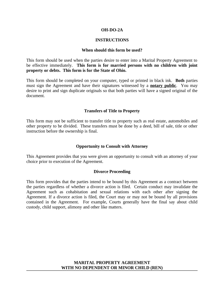 Marital Domestic Separation and Property Settlement Agreement No Children Parties May Have Joint Property or Debts Effective Imm  Form