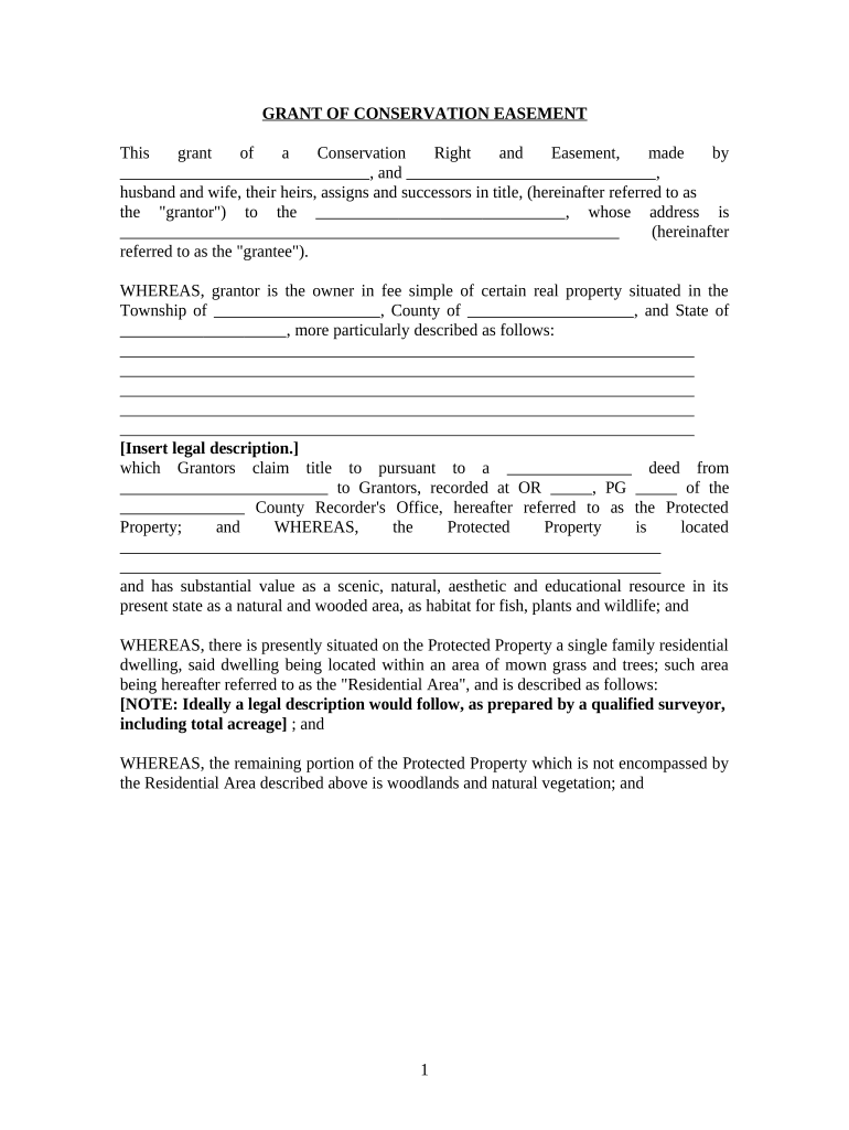 Ohio Easement  Form