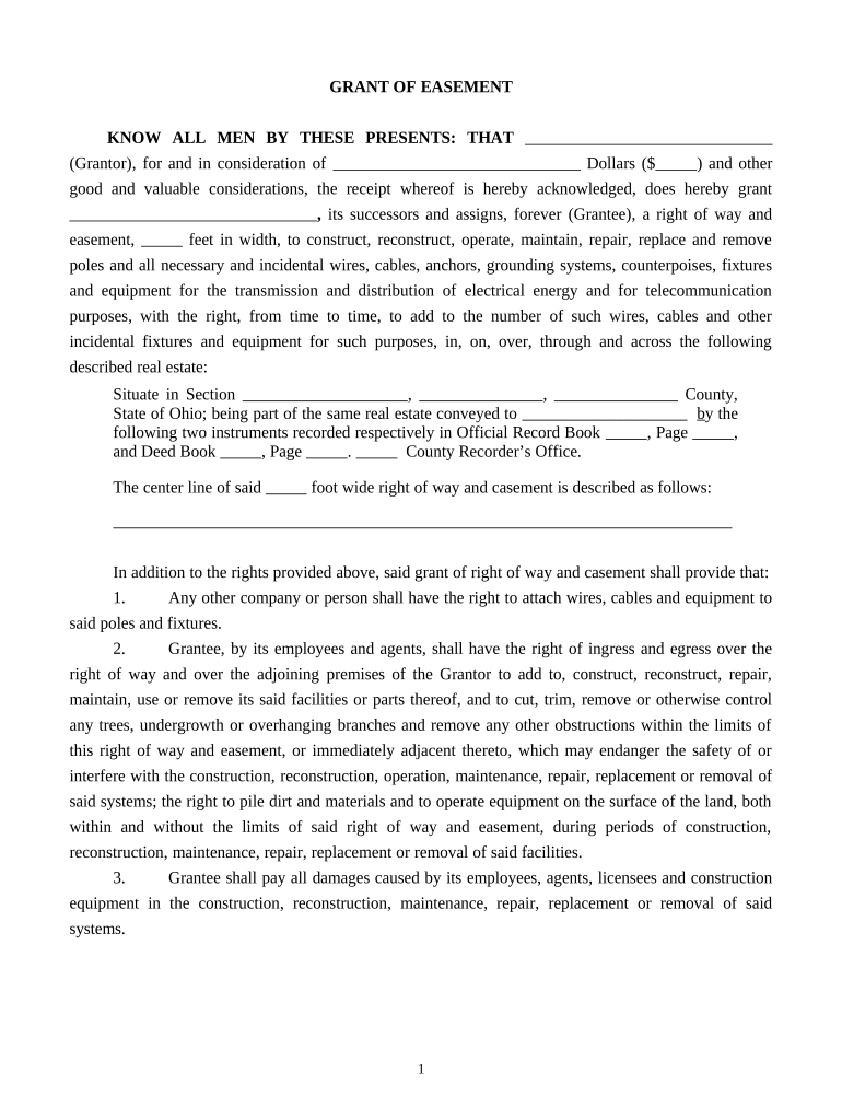 Easement  Form