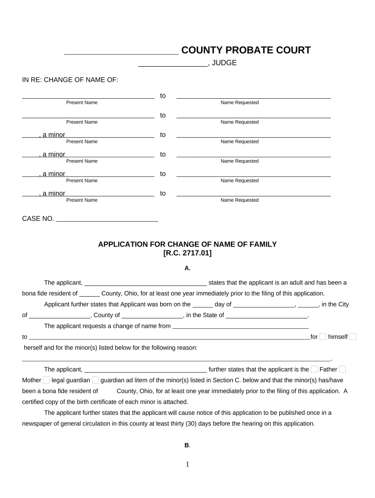 Application Change Name Online  Form