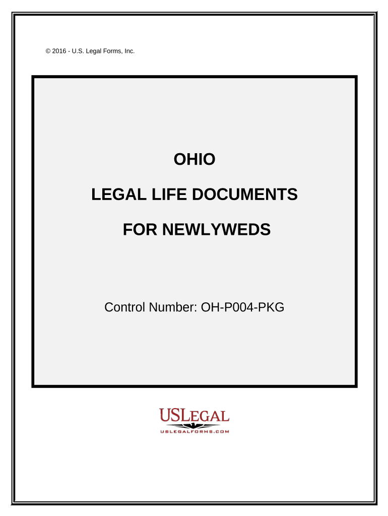 Essential Legal Life Documents for Newlyweds Ohio  Form