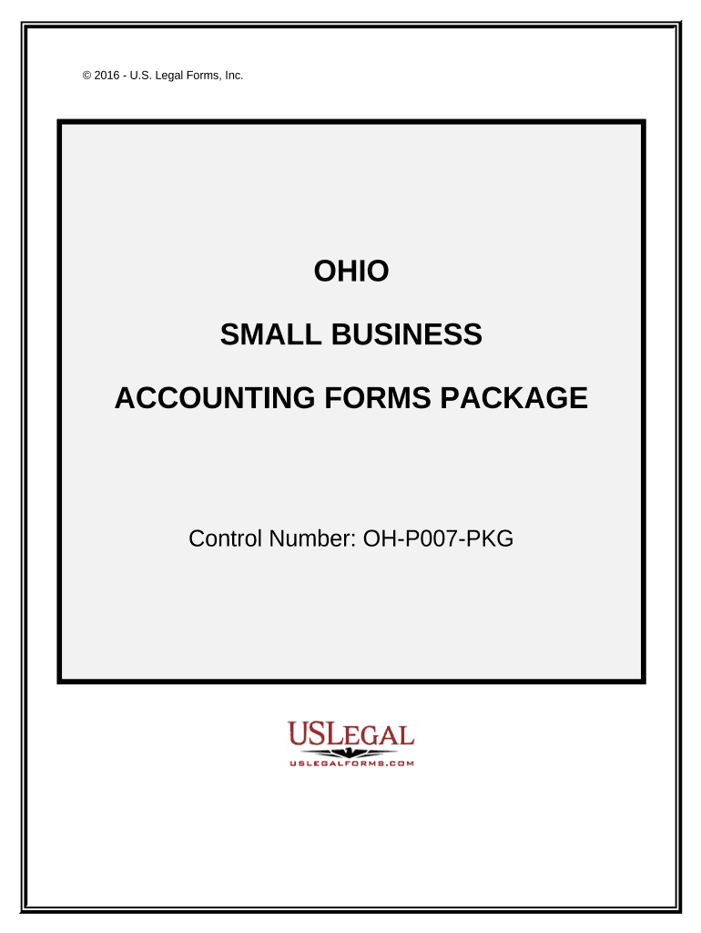 Small Business Accounting Package Ohio  Form