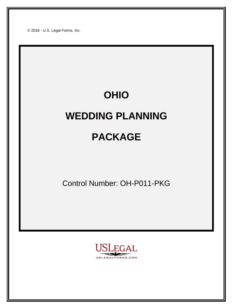 Wedding Planning or Consultant Package Ohio  Form