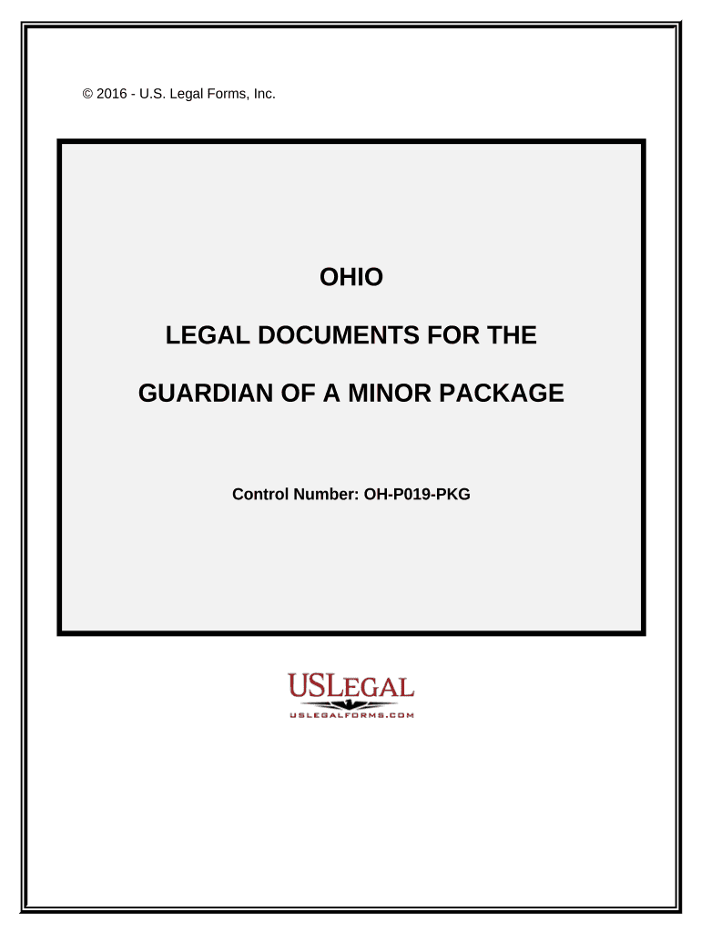 Legal Documents for the Guardian of a Minor Package Ohio  Form