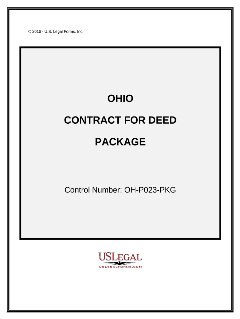 Contract for Deed Package Ohio  Form