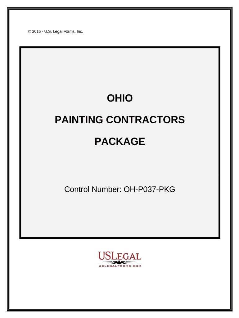 Painting Contractor Package Ohio  Form