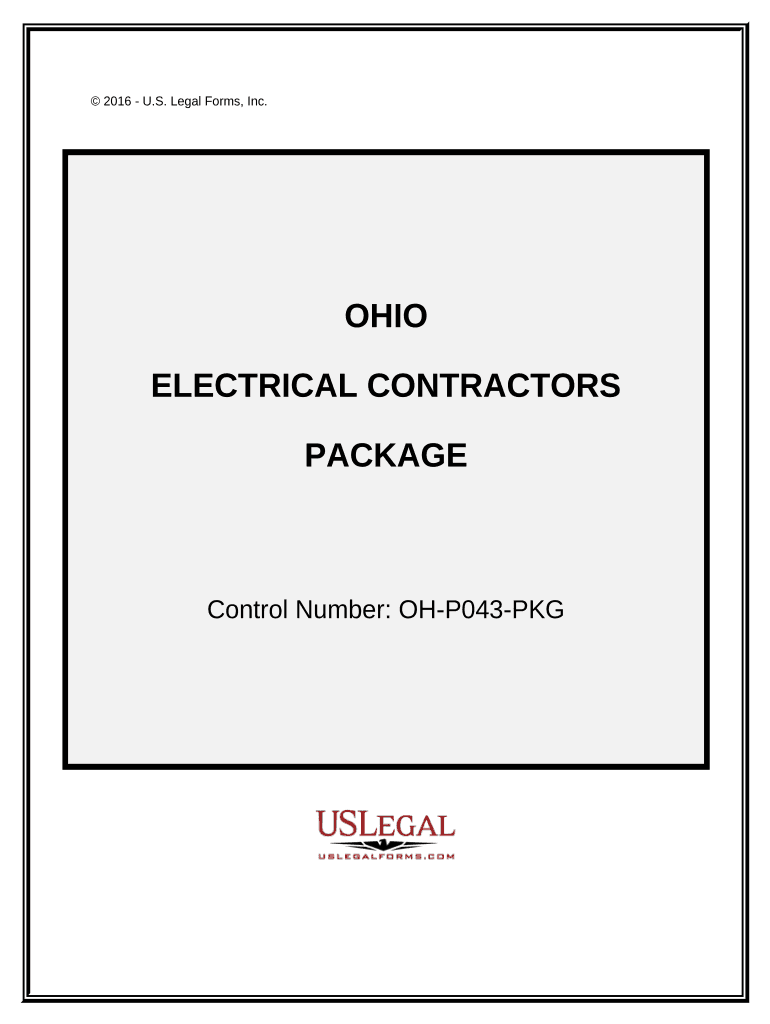 Electrical Contractor Package Ohio  Form