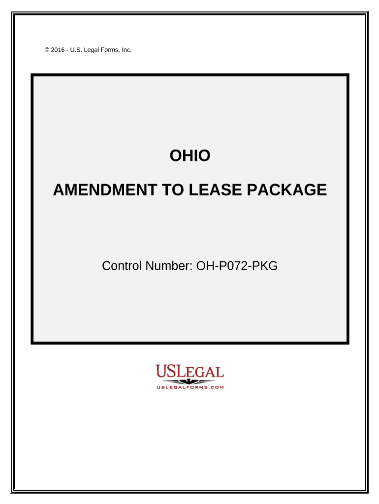 Amendment of Lease Package Ohio  Form