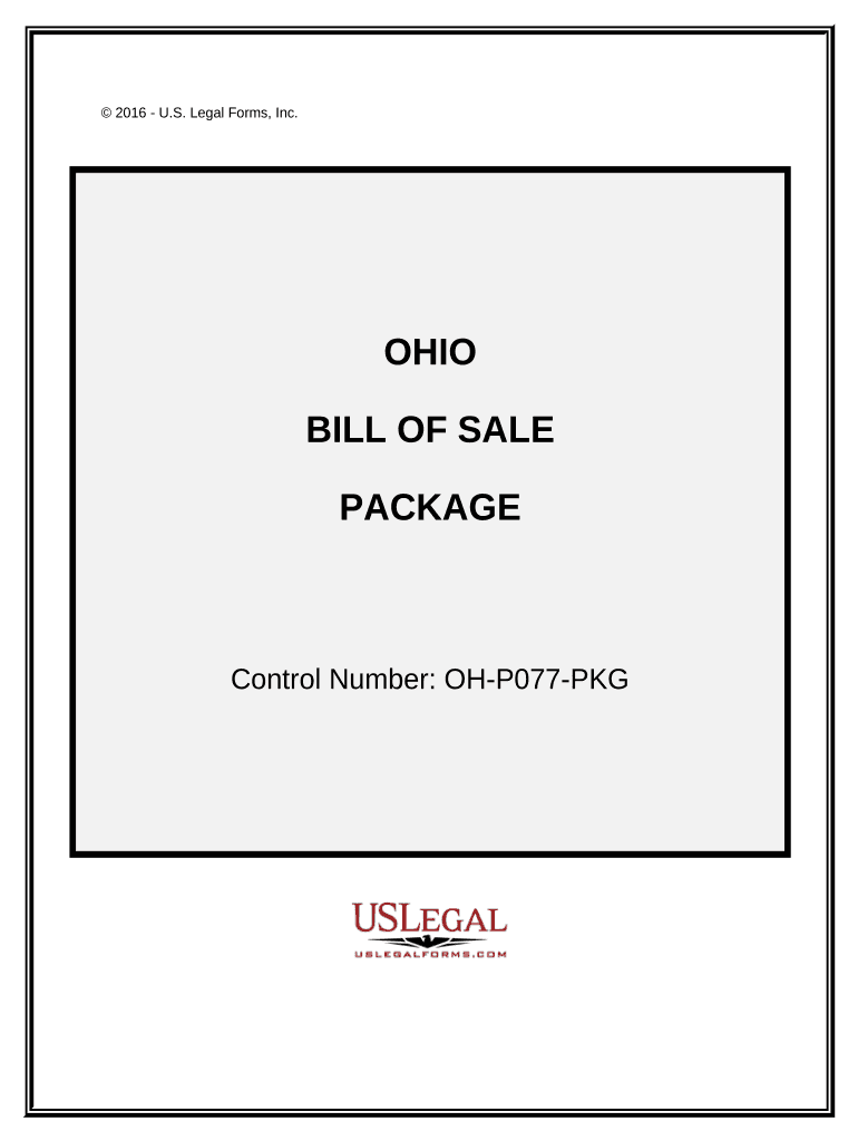Ohio Bill Sale  Form