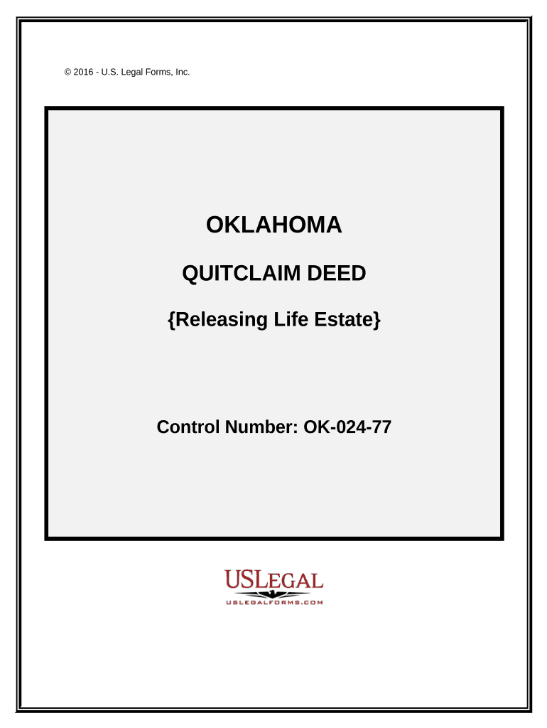 Oklahoma Life Estate  Form