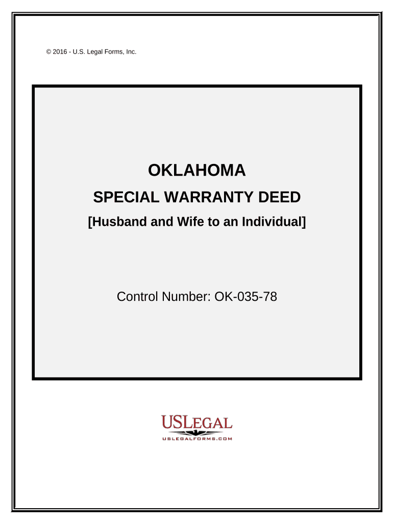 Oklahoma Warranty Deed  Form